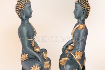 meditating buddha sitting statue | handmade resin decoration for home decor, garden, and meditation space | buddha statue for spirituality and peace lovers