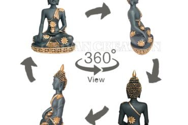 meditating buddha sitting statue | handmade resin decoration for home decor, garden, and meditation space | buddha statue for spirituality and peace lovers