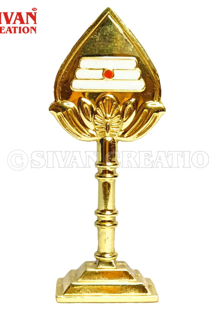 Lord Murugan om Gold  Vel | vel with Stand om Murugan Vel for Car Dashboard Pooja Room, Home and Office Decor Size (10 cm)