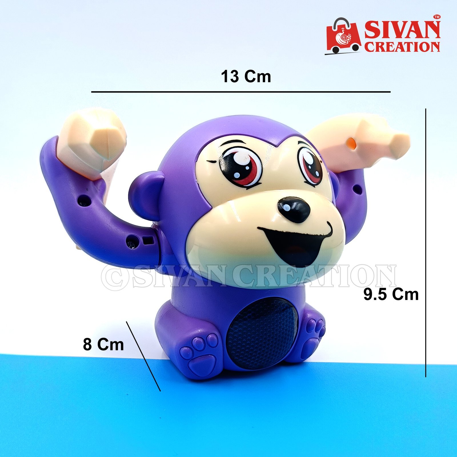 dancing monkey toys for kids & babies spinning rolling toy with voice control,musical light & sound effects,interactive sensor for kids monkey toys for gift/baby,powersource:battery(not included)