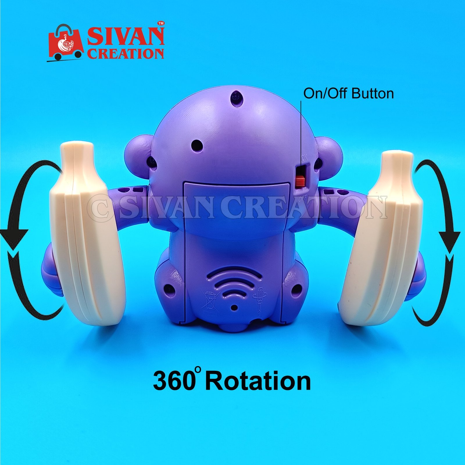 dancing monkey toys for kids & babies spinning rolling toy with voice control,musical light & sound effects,interactive sensor for kids monkey toys for gift/baby,powersource:battery(not included)