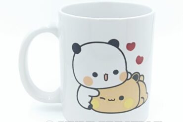 lazy taddy design print ceramic coffee mug/cup | white ceramic mug | designer printed white mug perfect for coffee, tea,hot drinks mugs for gift valentine day gift for boyfriend, girlfriend 350 ml