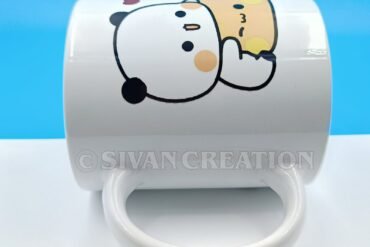 lazy taddy design print ceramic coffee mug/cup | white ceramic mug | designer printed white mug perfect for coffee, tea,hot drinks mugs for gift valentine day gift for boyfriend, girlfriend 350 ml