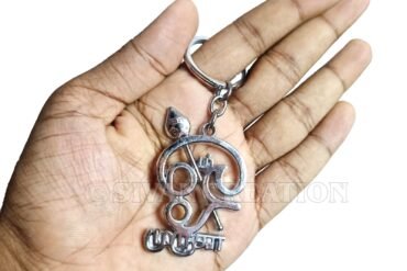 lord murugan muruga tamil text om with vel metal keychain for men women | silver muruga om vel key chain | vel keyring key chain for bike and car,home,office | om vel keychain silver color