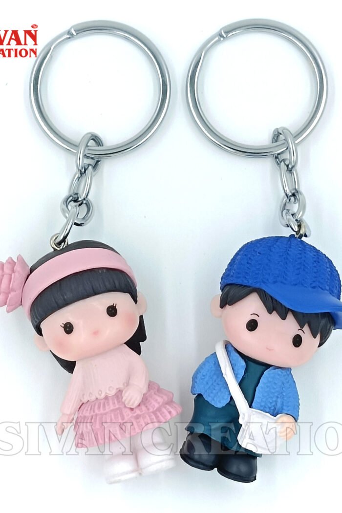 Cute Couple Keychain for Boyfriend and Girlfriend | Keychain for lovers | Cute Couple Gift for Loved Ones, Friends, or Special Occasions, anniversary gift