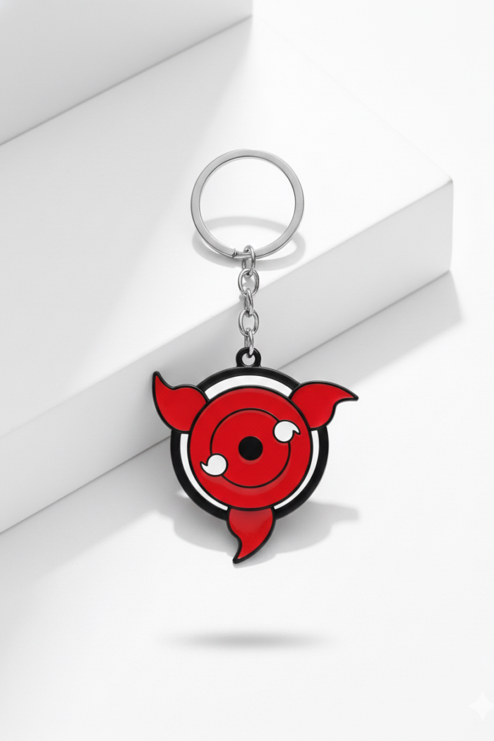 Naruto Sharingan Keychain | Premium Enamel Anime Key Ring