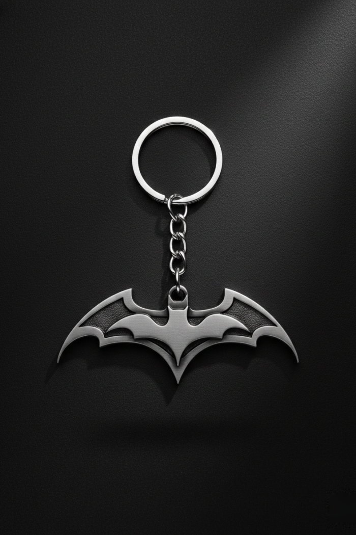 Batman Batarang Metal Keychain | DC Superhero Collectible Key Ring for Fans
