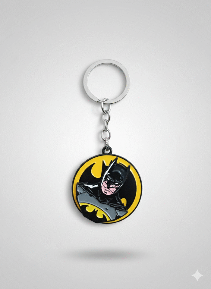 Batman Logo Keychain | Premium Metal Enamel Superhero Key Ring