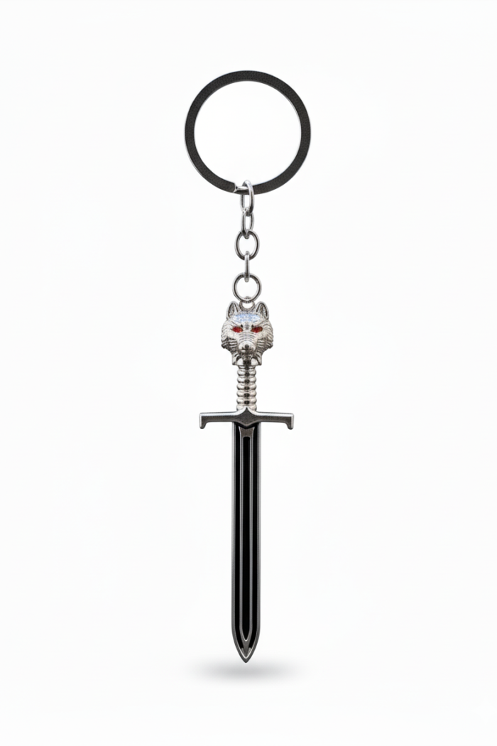 Valyrian Steel Longclaw Sword Keychain – Jon Snow Metal Key Ring Collectible