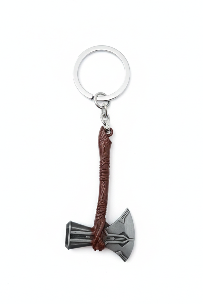 Thor Stormbreaker Keychain – Marvel Avengers Superhero Hammer Metal Key Ring Collectible