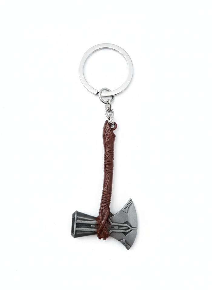 Thor Stormbreaker Keychain – Marvel Avengers Superhero Hammer Metal Key Ring Collectible