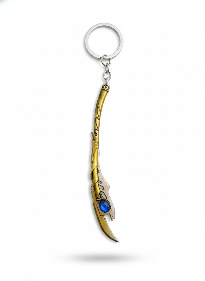 Loki Scepter Metal Keychain | Marvel Avengers Weapon Key Ring Collectible