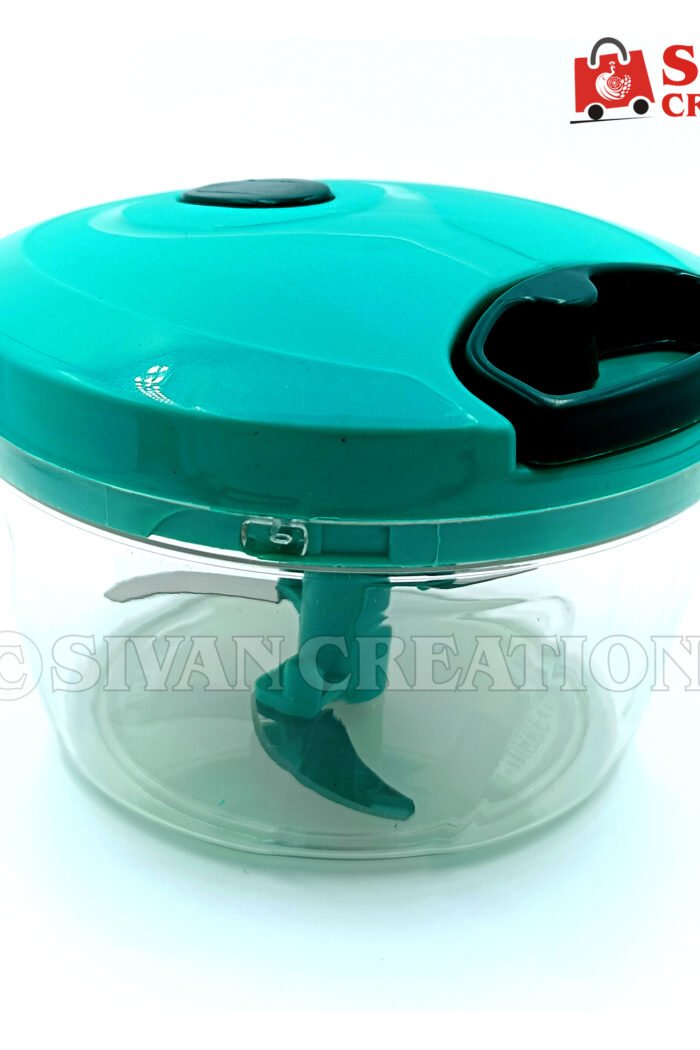 Manual Hand Push Chopper – Vegetable, Onion & Fruit Cutter with Container