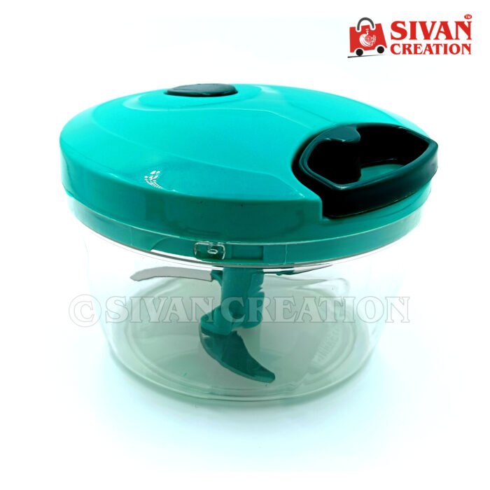 Manual Hand Push Chopper – Vegetable, Onion & Fruit Cutter with Container