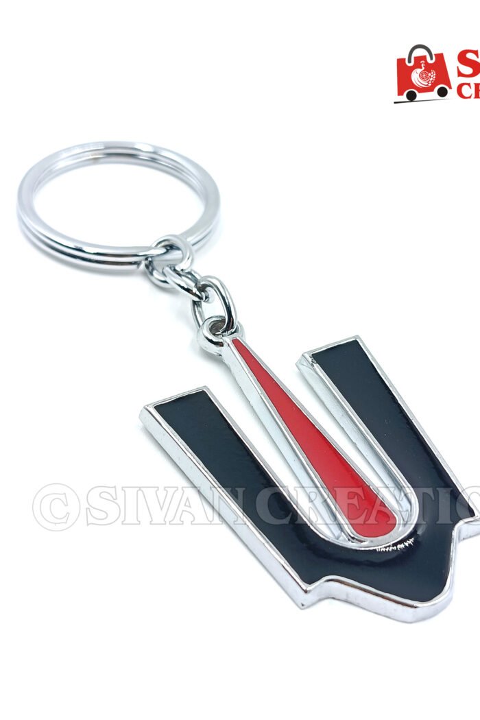 Hindu Namam Metal Keychain | Vaishnav Thirunamam Keychain | Religious Tilak Symbol Key Ring