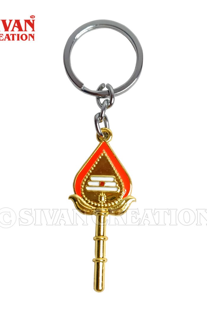 Lord Murugan Om Vel Metal Keychain | Hindu God Murugan Key Ring | Spiritual Divine Key Holder for Bike Car Home | Devotional Gift Item
