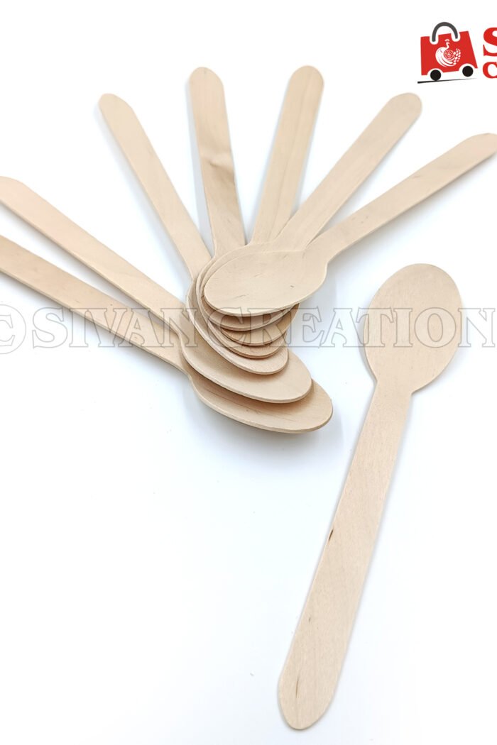 Thin Wooden Spoons – Lightweight Handmade Kitchen Spoons, Eco-Friendly Cooking & Baking Utensils, Rustic Serving Spoons, Coffee & Tea Stirring Spoon