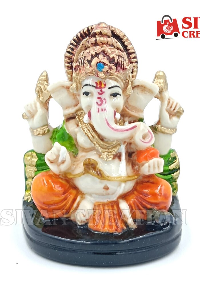 Lord Ganesha Idol for Home & Office | Vinayagar Murti | Ganpati Statue for Pooja, Car Dashboard & Gift | Hindu God Decorative Showpiece