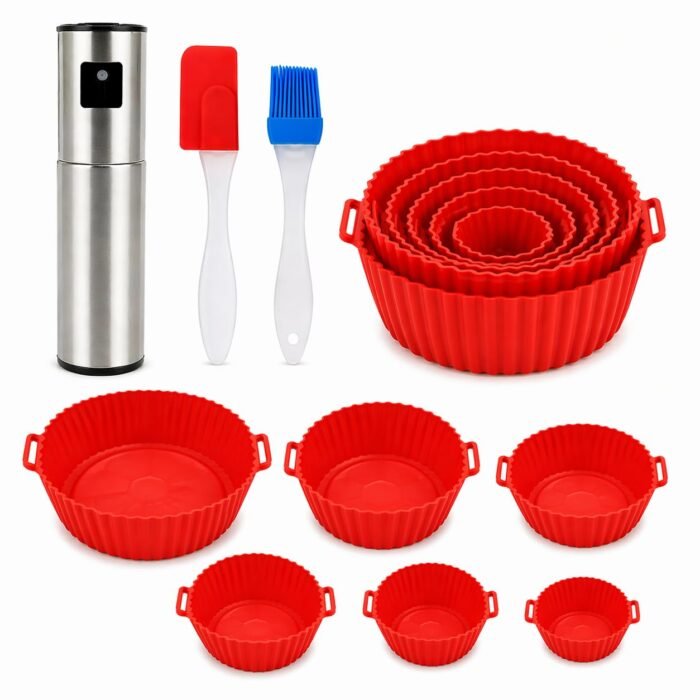 Air Fryer Accessories Combo Set with Oil Spray Bottle