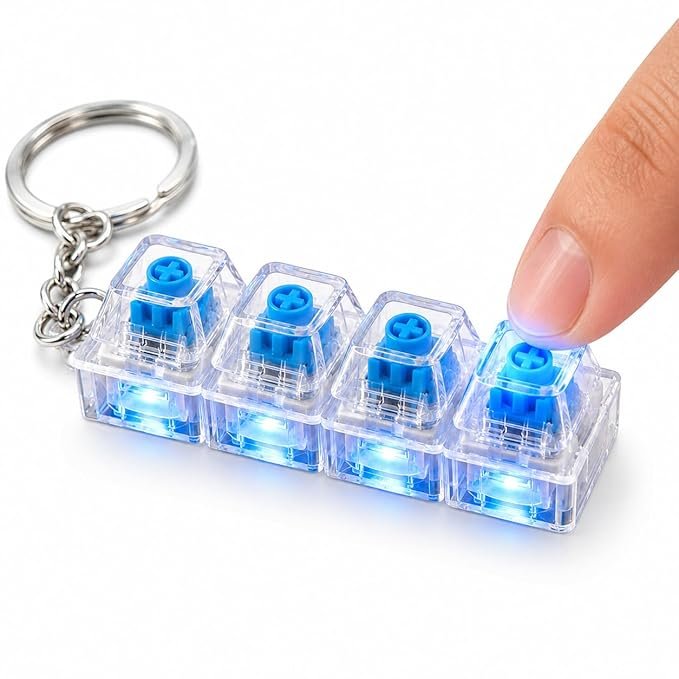RGB Mechanical Keyboard Switch Fidget Keychain