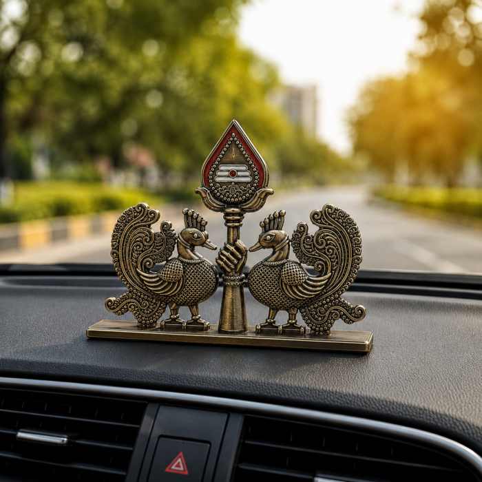 Murugan Vel Peacock Dashboard Idol