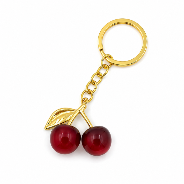 Cute Cherry Fruit Keychain for Girls & Women