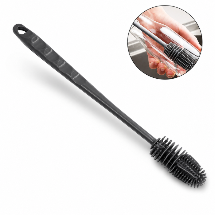 Silicone Bottle Cleaning Brush with Long Handle
